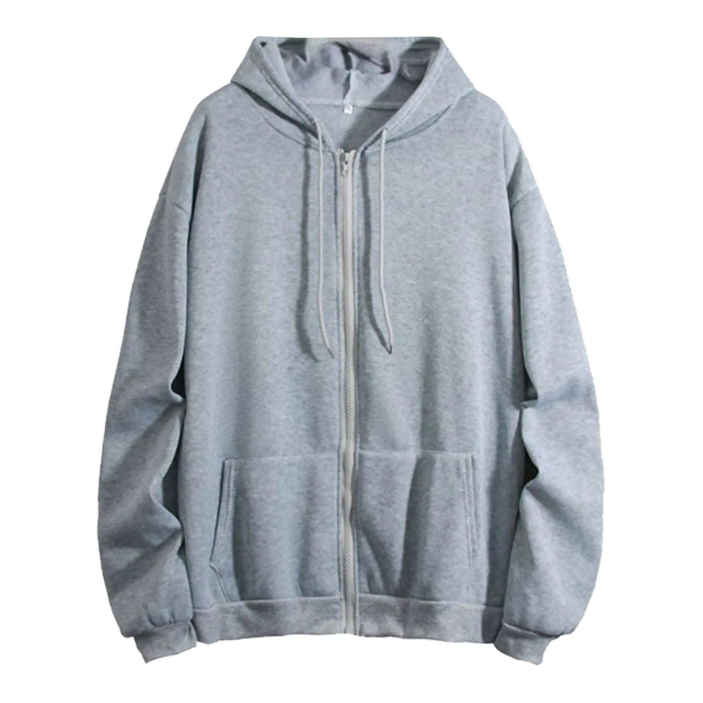 Casual Oversize Zip-Up Hoodie 