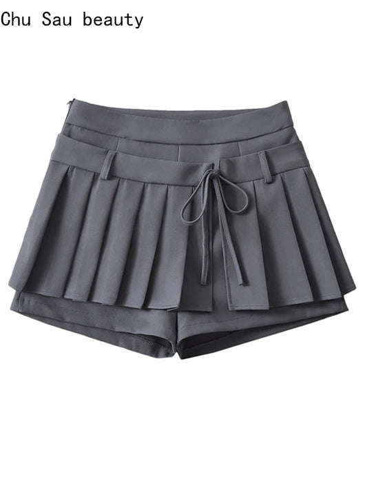 Chu Sau - Sweet Pleated Mini Skirt 