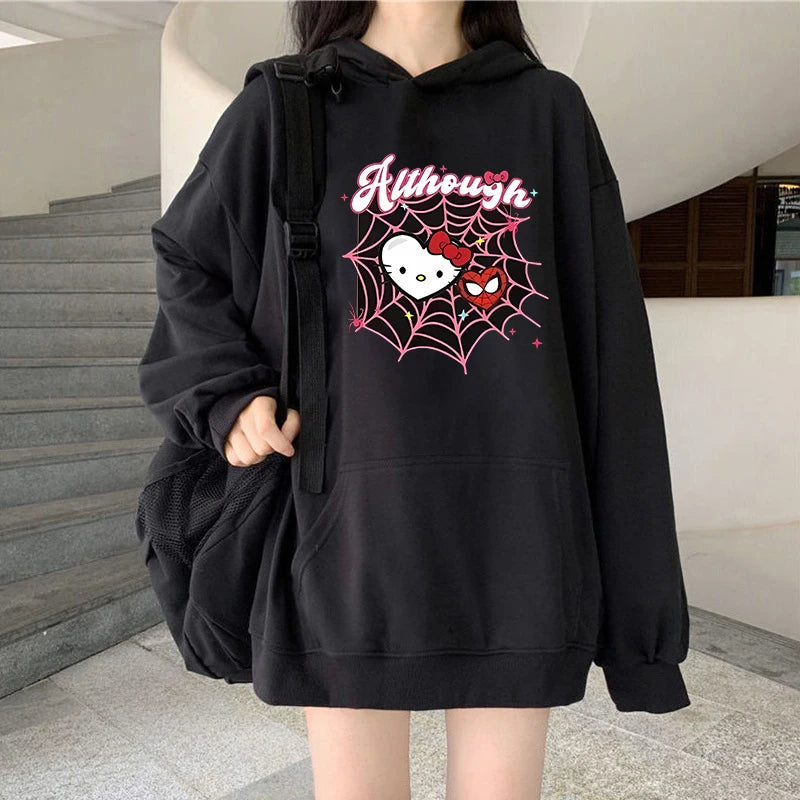 Kawaii Sanrio Spider Hello Kitty Hoodie