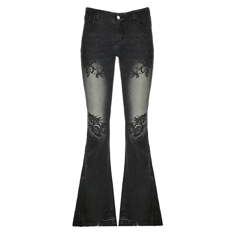 CIBBAR - Y2K Flare Jeans