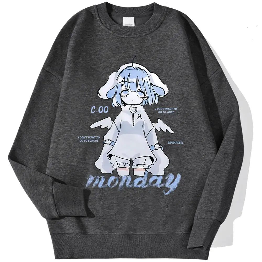 Anime Girl Design Sweatshirt 