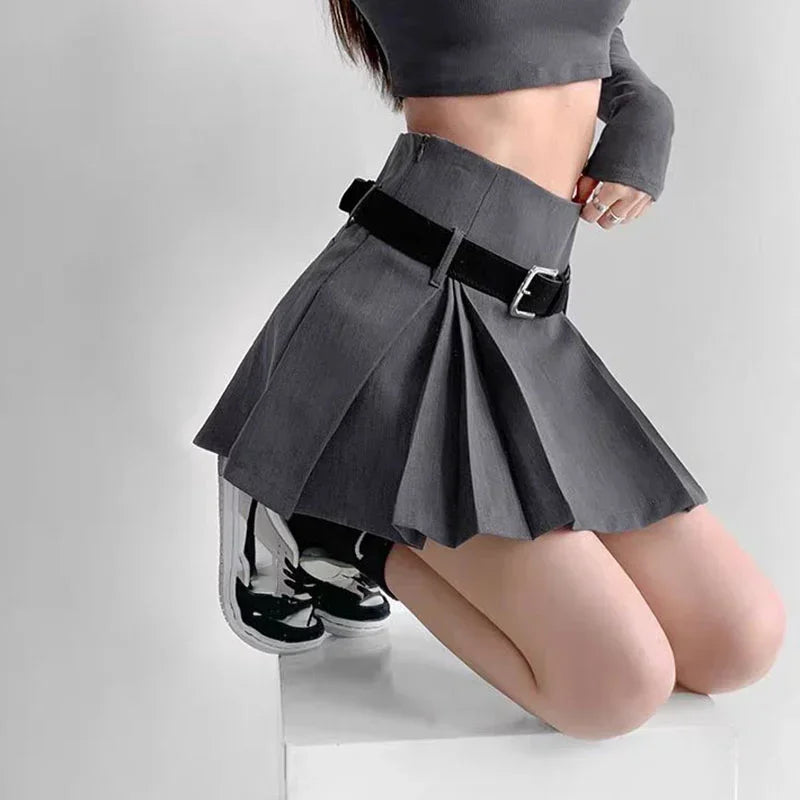 WTempo - Preppy Style Pleated Skirt