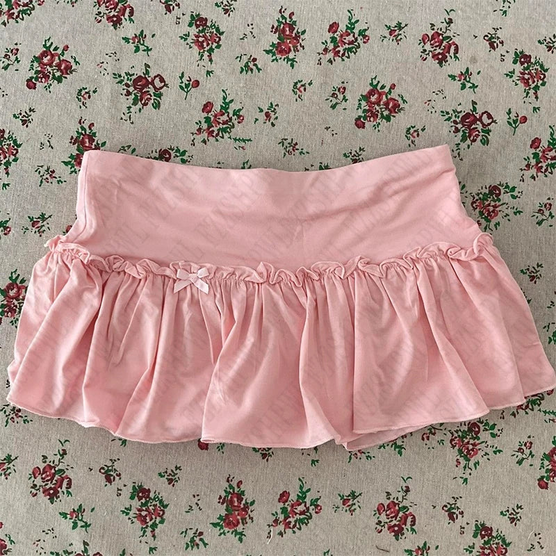 Cute Bow Mini Skirt