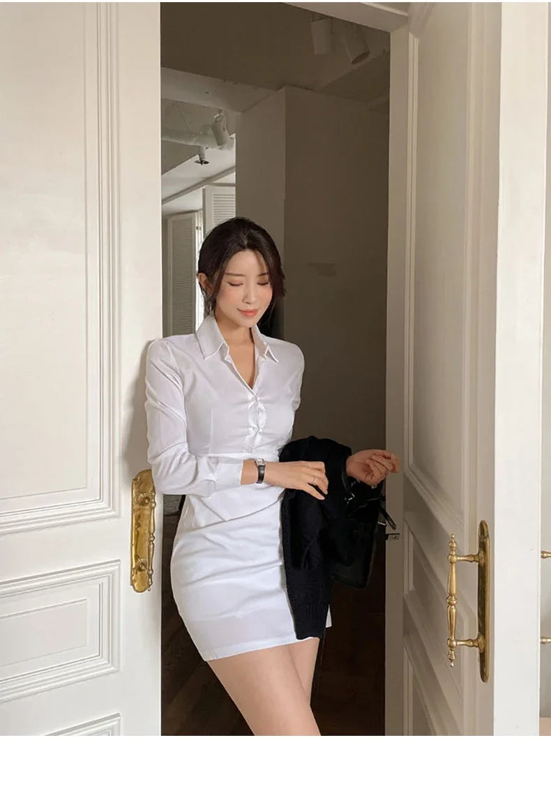 WAITSUN - White Shirt Dress 