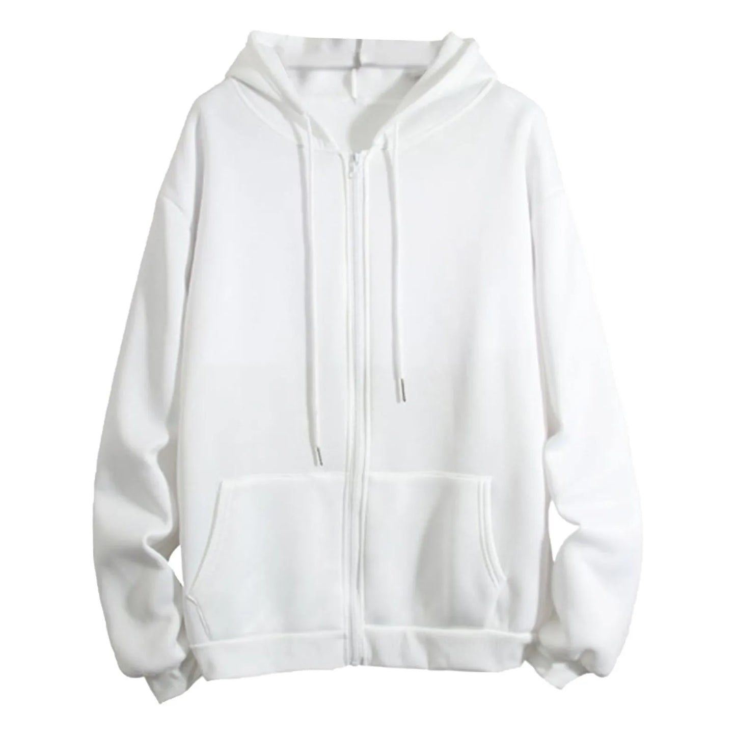 Casual Oversize Zip-Up Hoodie 