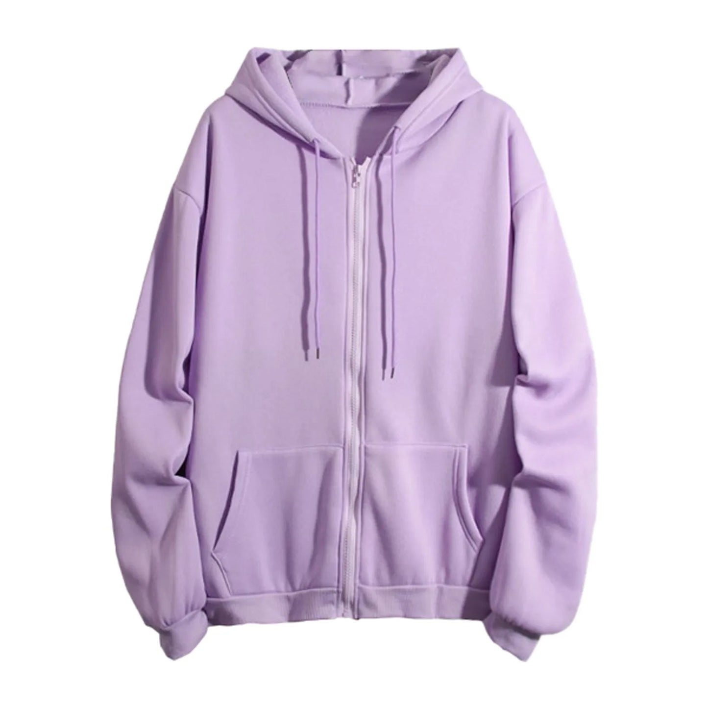 Casual Oversize Zip-Up Hoodie 