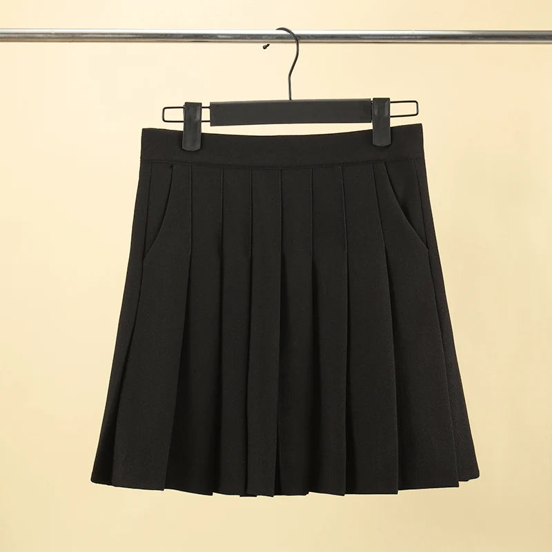 Pleated Skirt with Pockets 