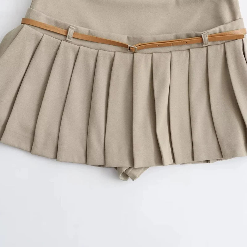 TRAF - Mini Pleated Skirt for Women