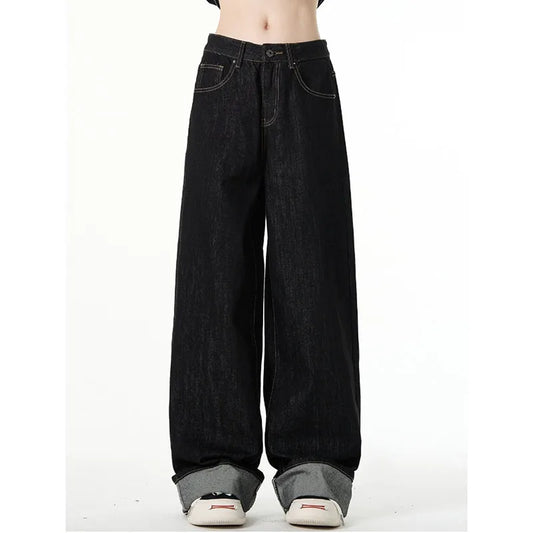 Black Gothic Baggy Jeans