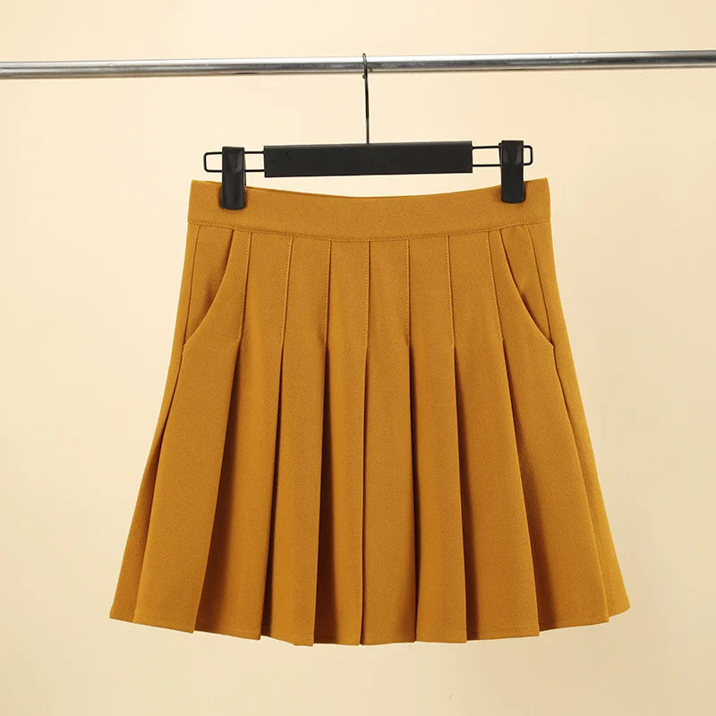 Pleated Skirt with Pockets 