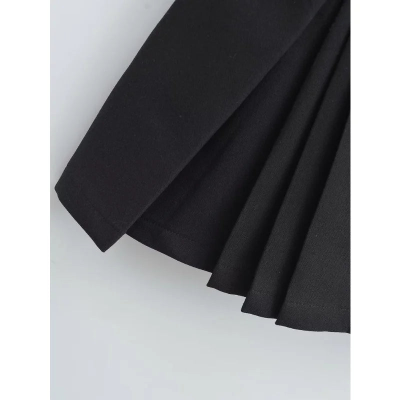 WTempo - Preppy Style Pleated Skirt