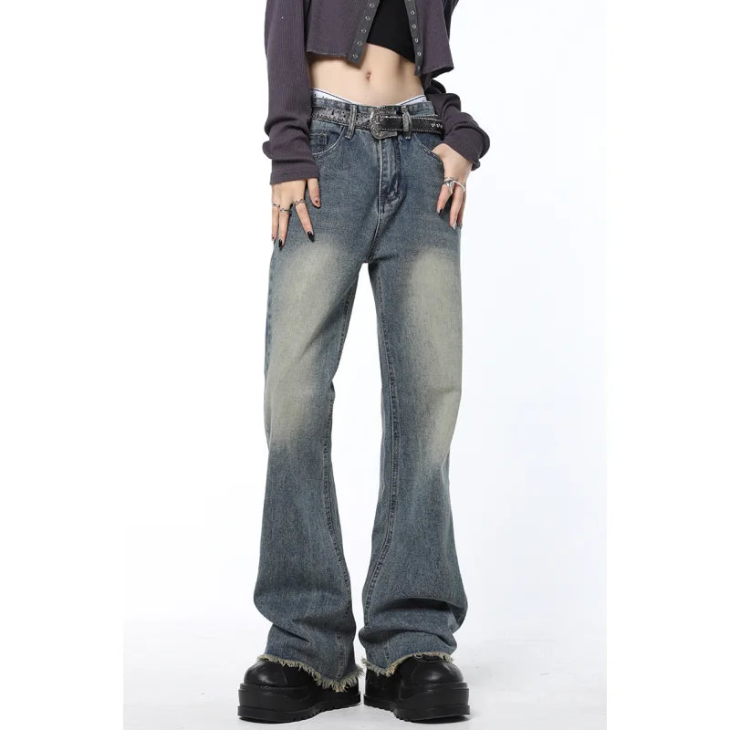 Blue Star Wide Leg Jeans