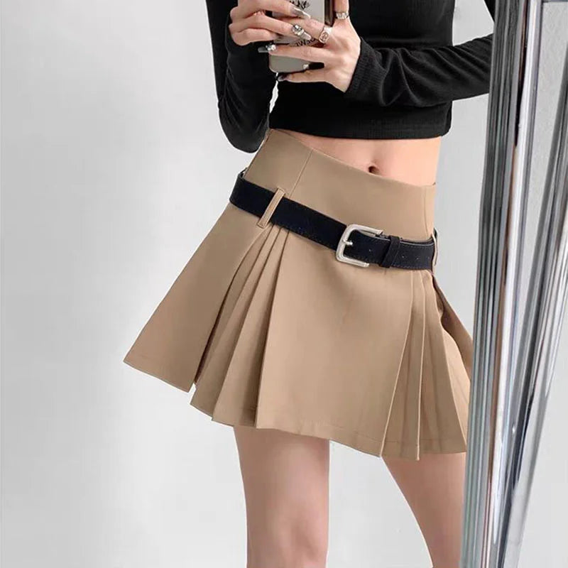 WTempo - Preppy Style Pleated Skirt