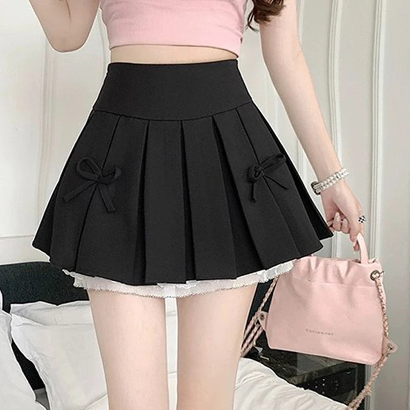 High-Waist Pleated Skirt 