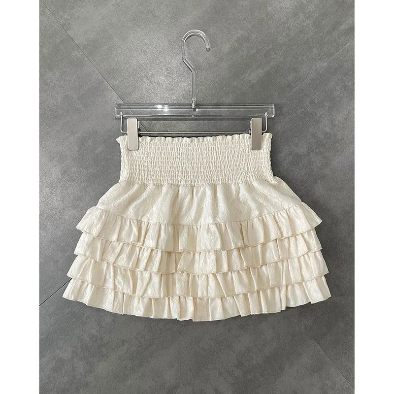 empire - Ruffle Mini Skirt