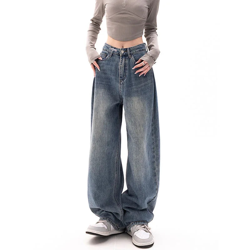 Y2K Retro Wide-Leg Jeans