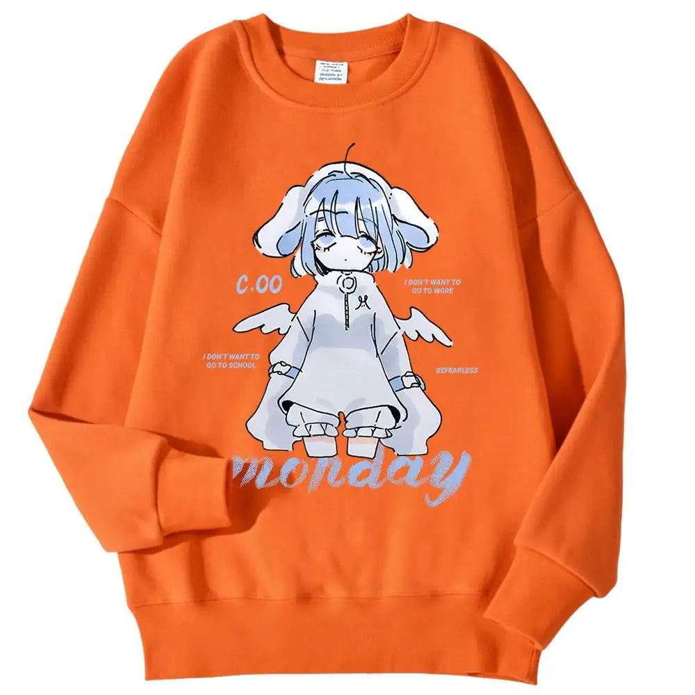 Anime Girl Design Sweatshirt 