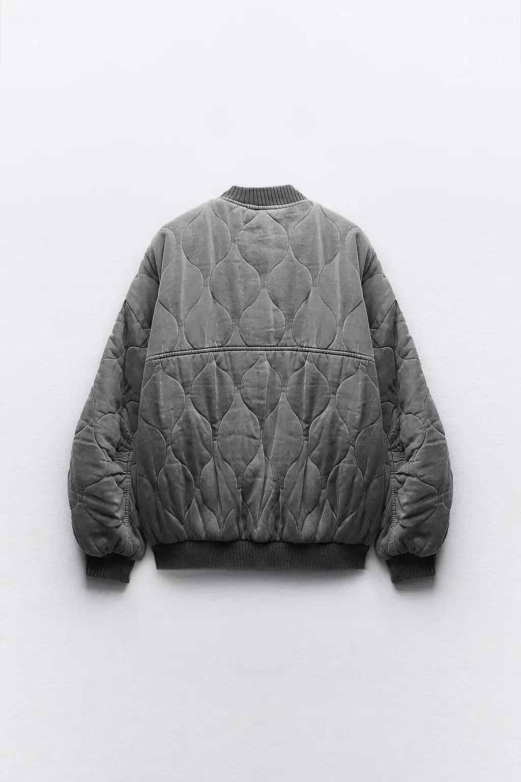 Women's Quilted Bomber Jacket - Loose Fit 