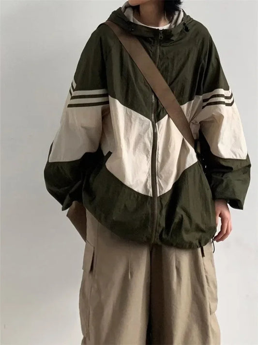 QWEEK - Vintage Hooded Jacket