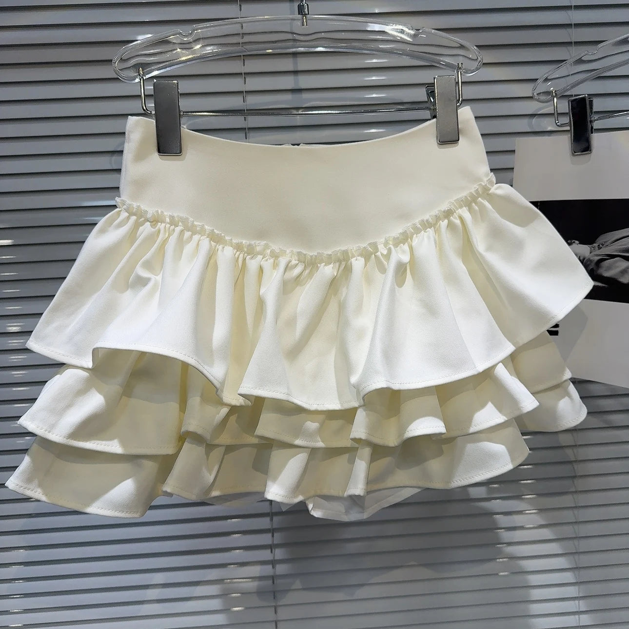 PREPOMP - Multi-Layer Ruffled Mini Skirt 