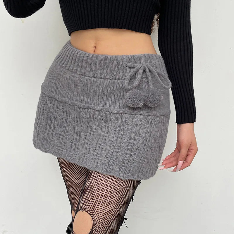 Allukasa - Twist Wool Woven Skirt