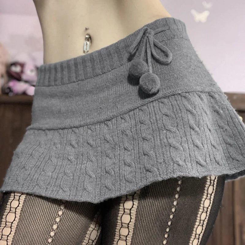 Allukasa - Twist Wool Woven Skirt