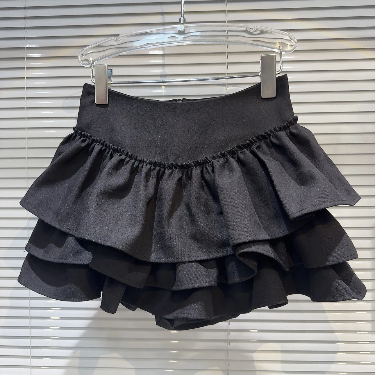 PREPOMP - Multi-Layer Ruffled Mini Skirt 