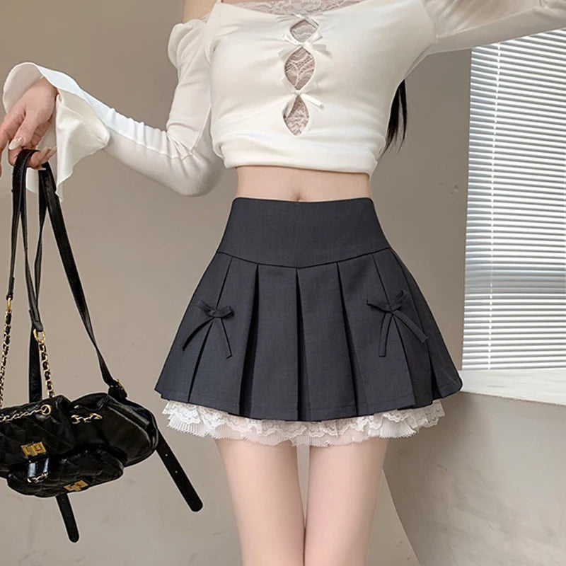 High-Waist Pleated Skirt 