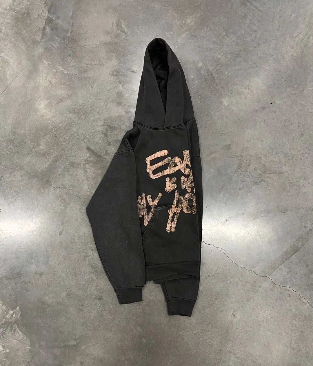 Oversized Letter Print Hoodie