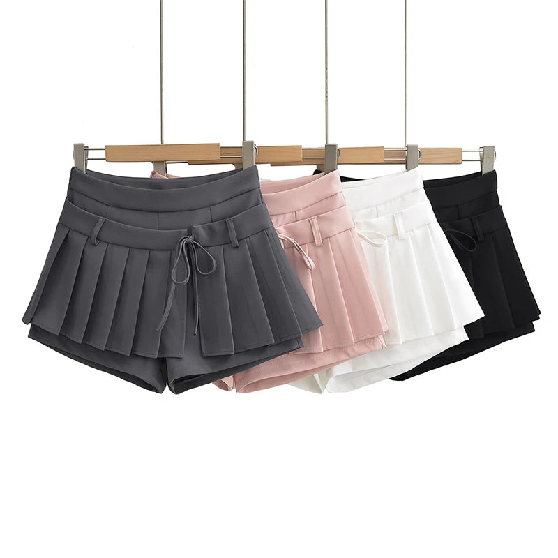 Chu Sau - Sweet Pleated Mini Skirt 