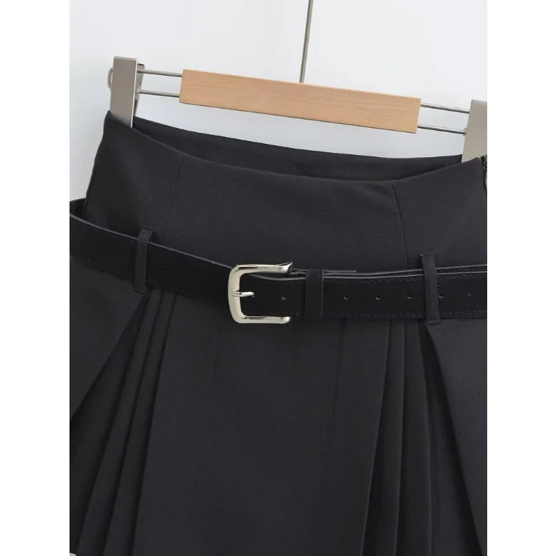 WTempo - Preppy Style Pleated Skirt