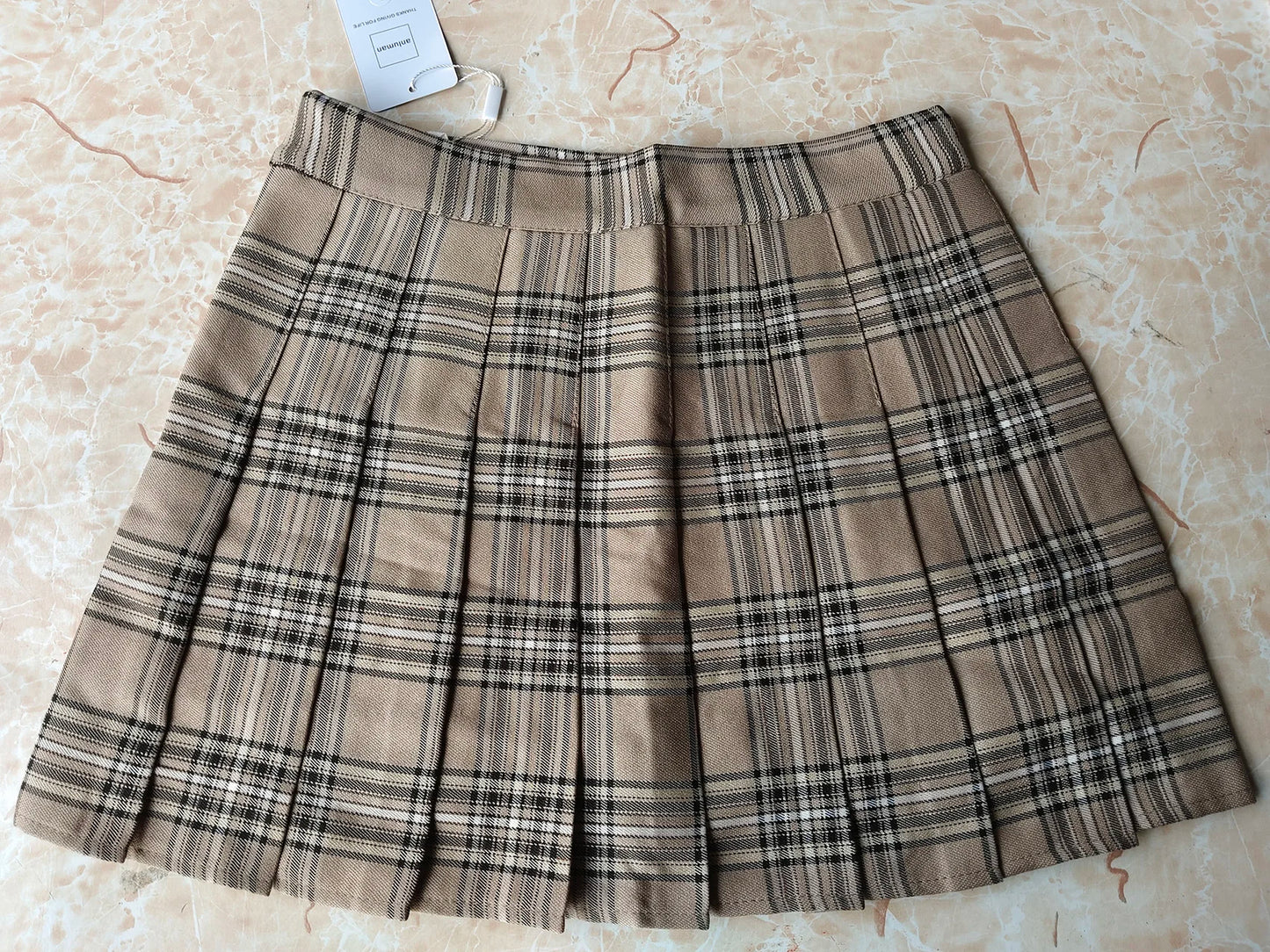 yunyiwa - Plaid A-Line Mini Skirt 