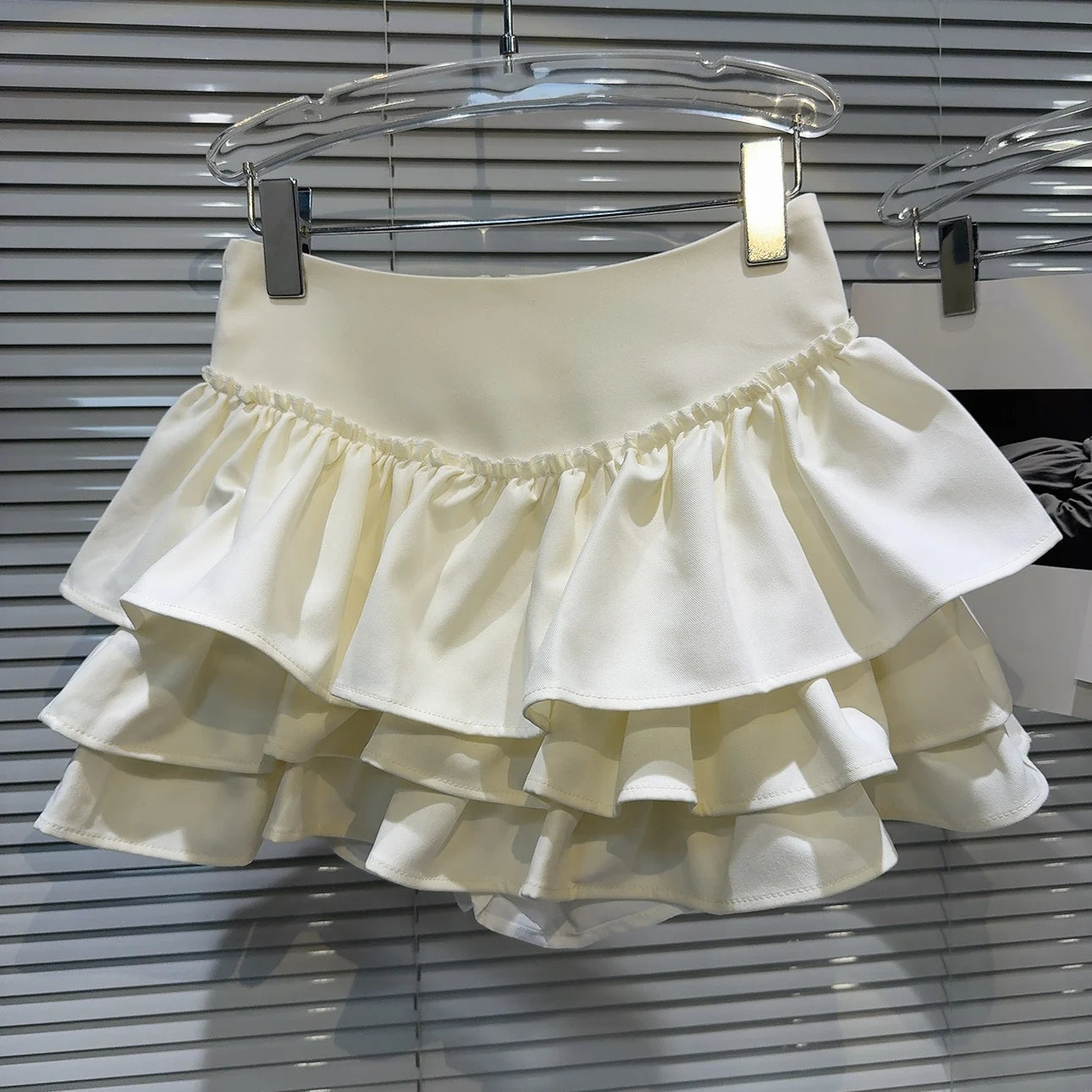 PREPOMP - Multi-Layer Ruffled Mini Skirt 