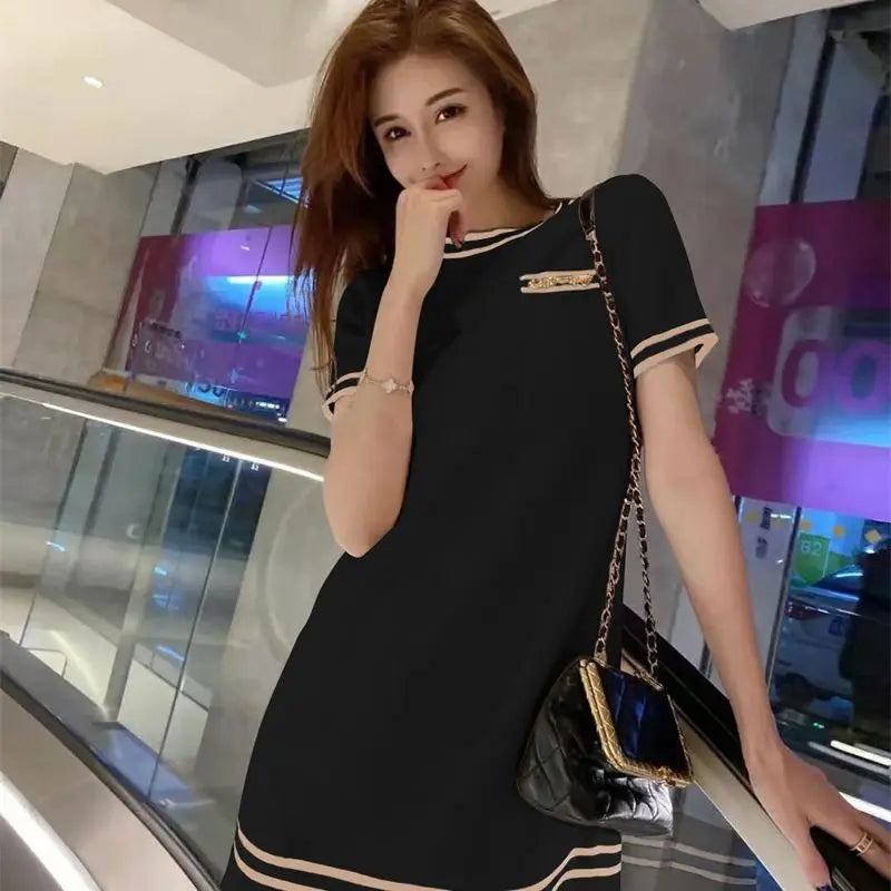 Elegant Knitted Mini Dress