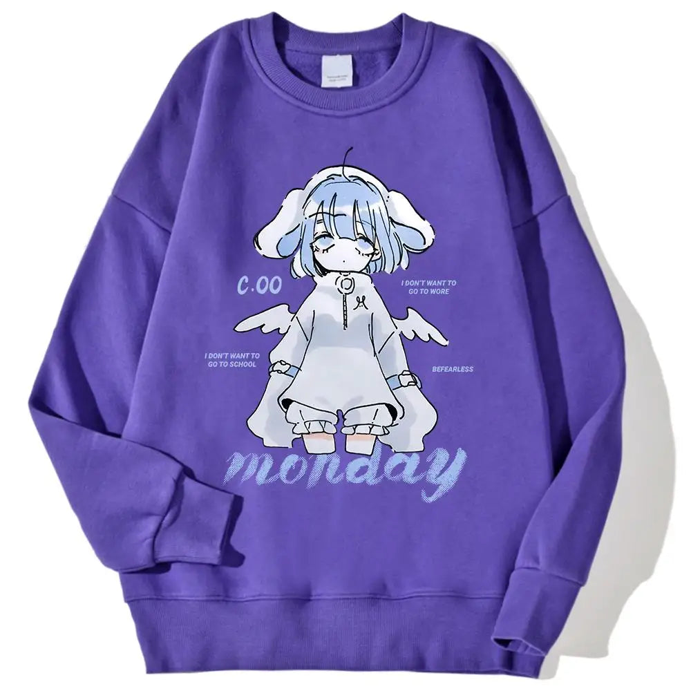 Anime Girl Design Sweatshirt 