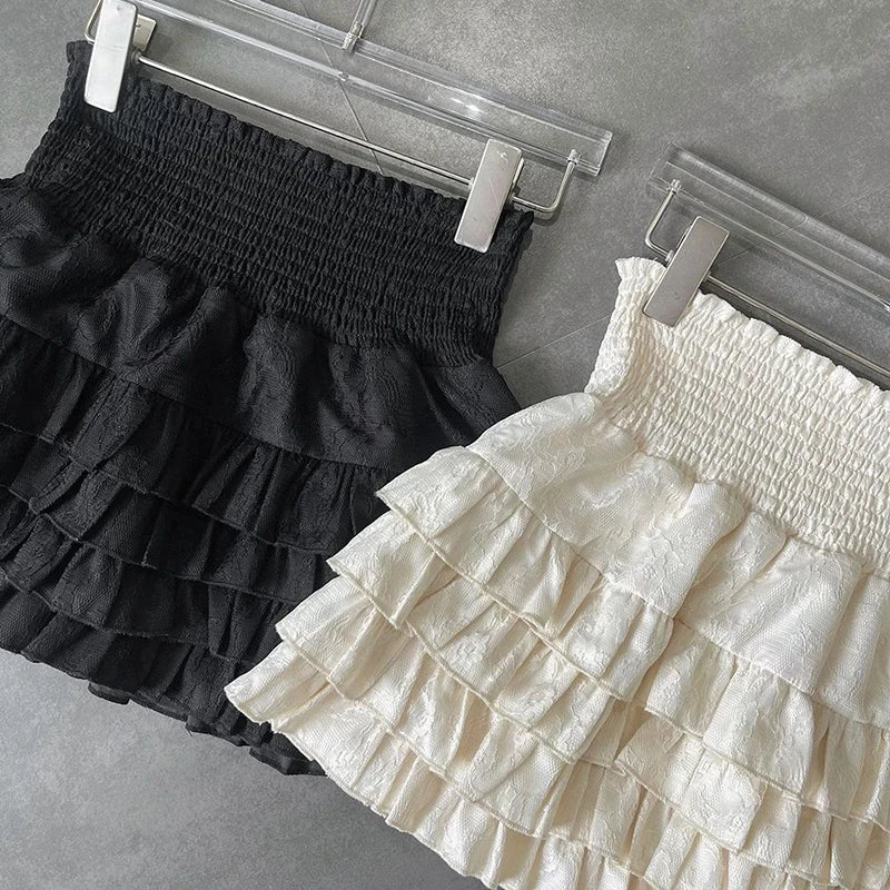 empire - Ruffle Mini Skirt