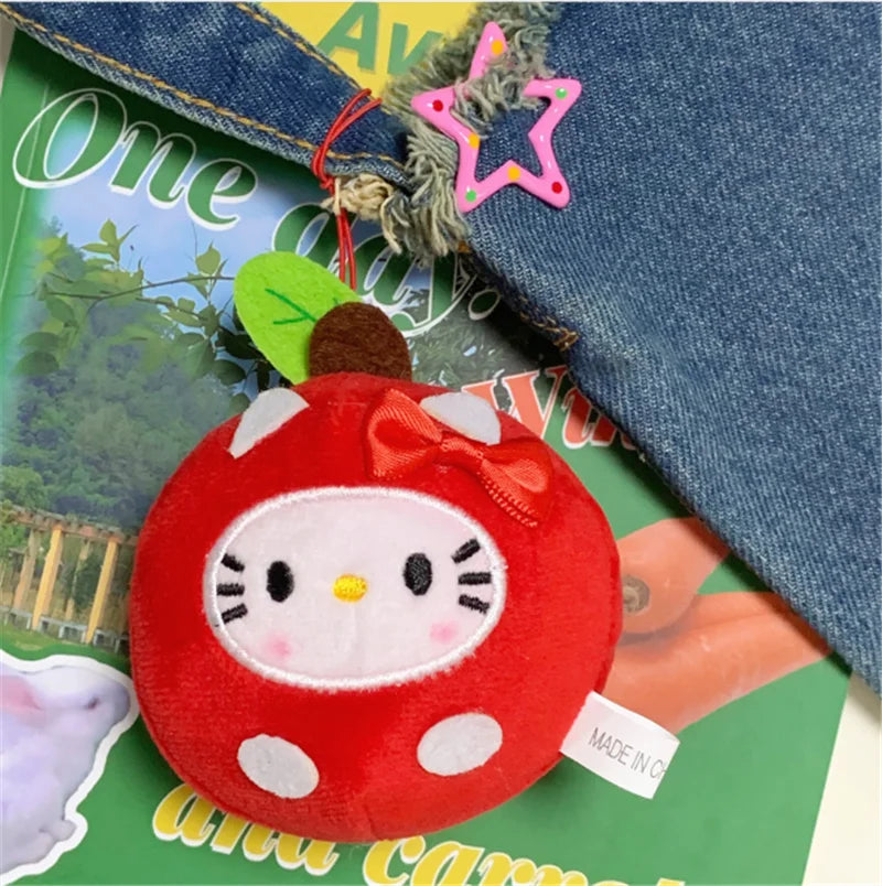 Hello Kitty Apple Head Keyring