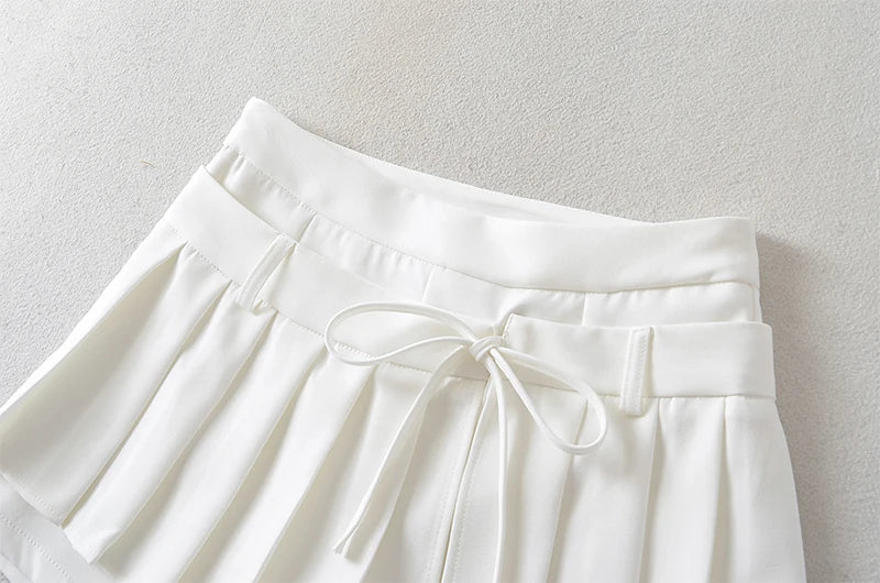 Chu Sau - Sweet Pleated Mini Skirt 