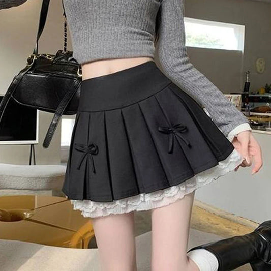 High-Waist Pleated Skirt 