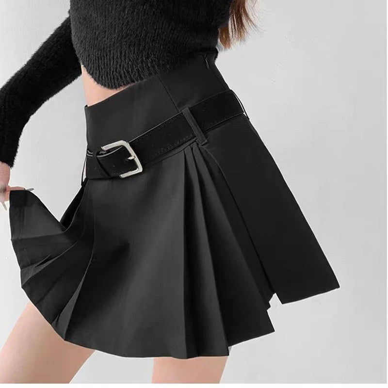 WTempo - Preppy Style Pleated Skirt