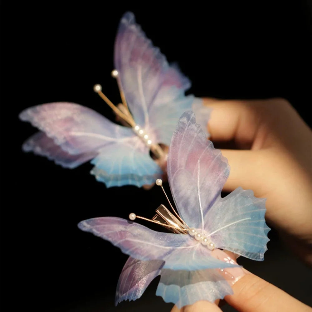 Lace Butterfly Hair Clips 