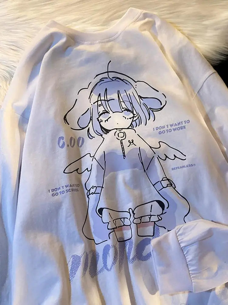 Anime Girl Design Sweatshirt 