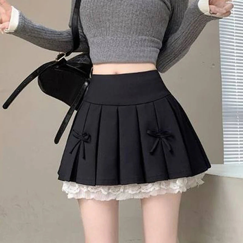 High-Waist Pleated Skirt 