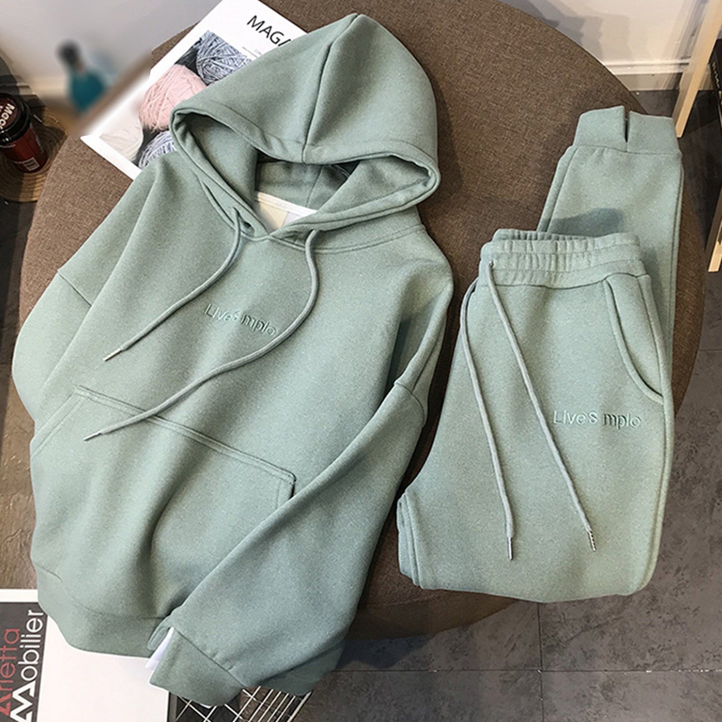 Oversized Warm Hoodie &amp; Pants Set 