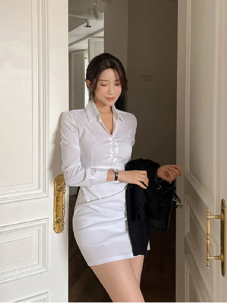 WAITSUN - White Shirt Dress 