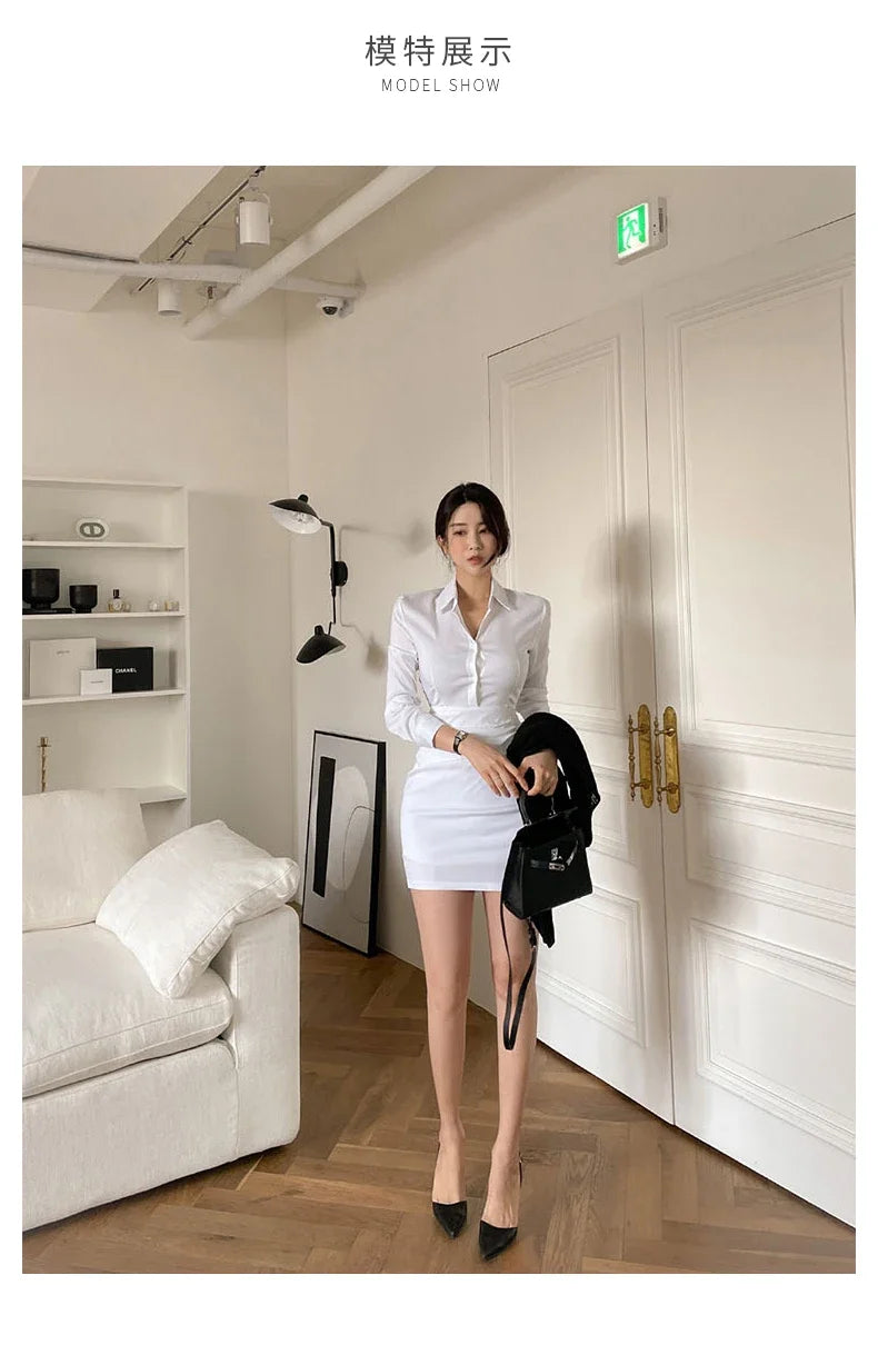 WAITSUN - White Shirt Dress 