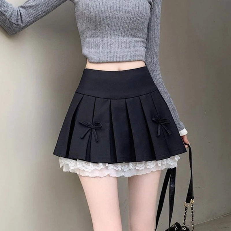 High-Waist Pleated Skirt 