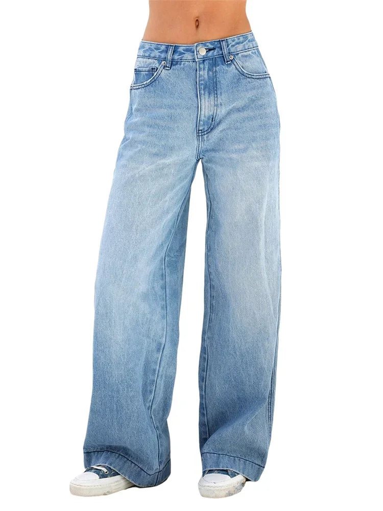 High Waist Wide-Leg Jeans