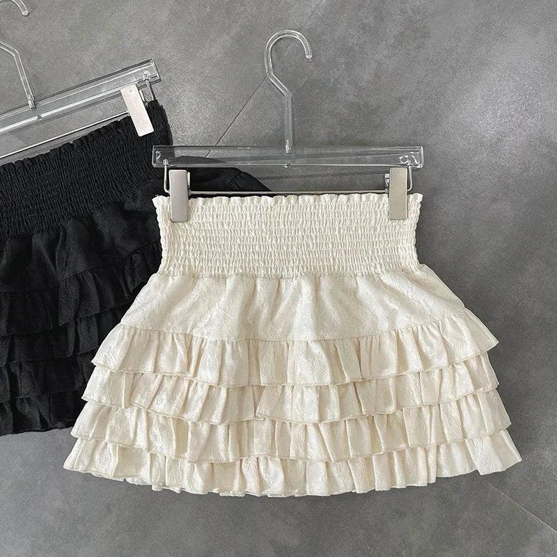 empire - Ruffle Mini Skirt