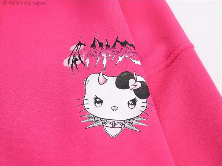 Miniso - Hello Kitty Cute Devil Zipper Sweatshirt